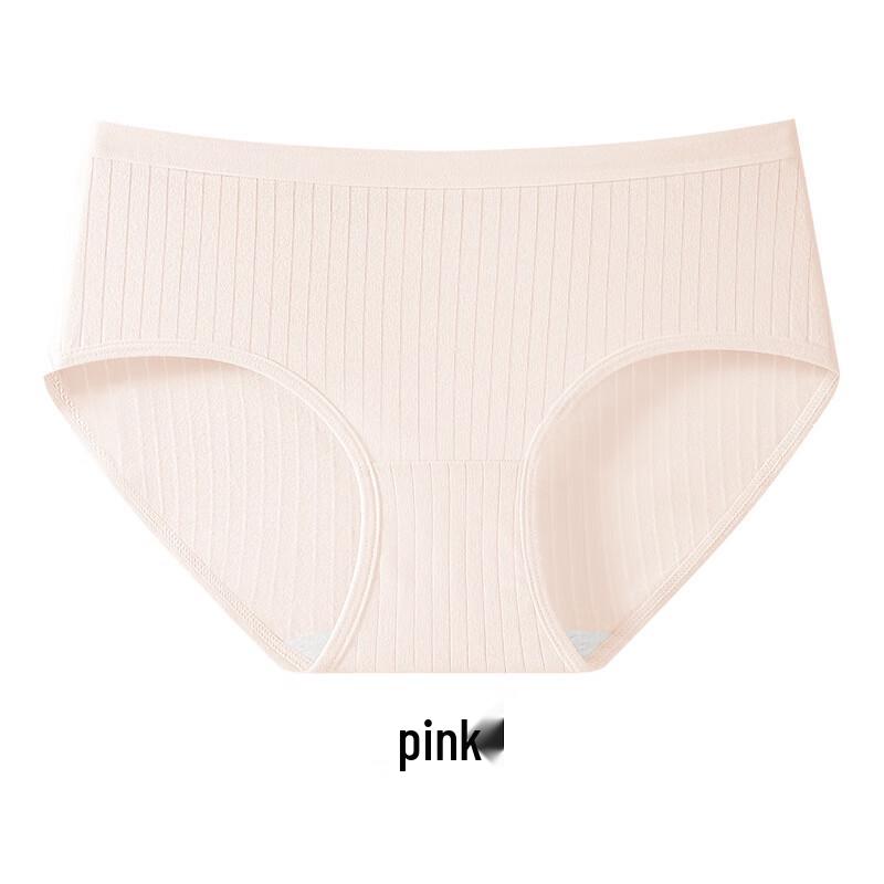 Xianfeili Women s 7A Antibacterial Cotton Mid-Waist Briefs (7-Pack) L