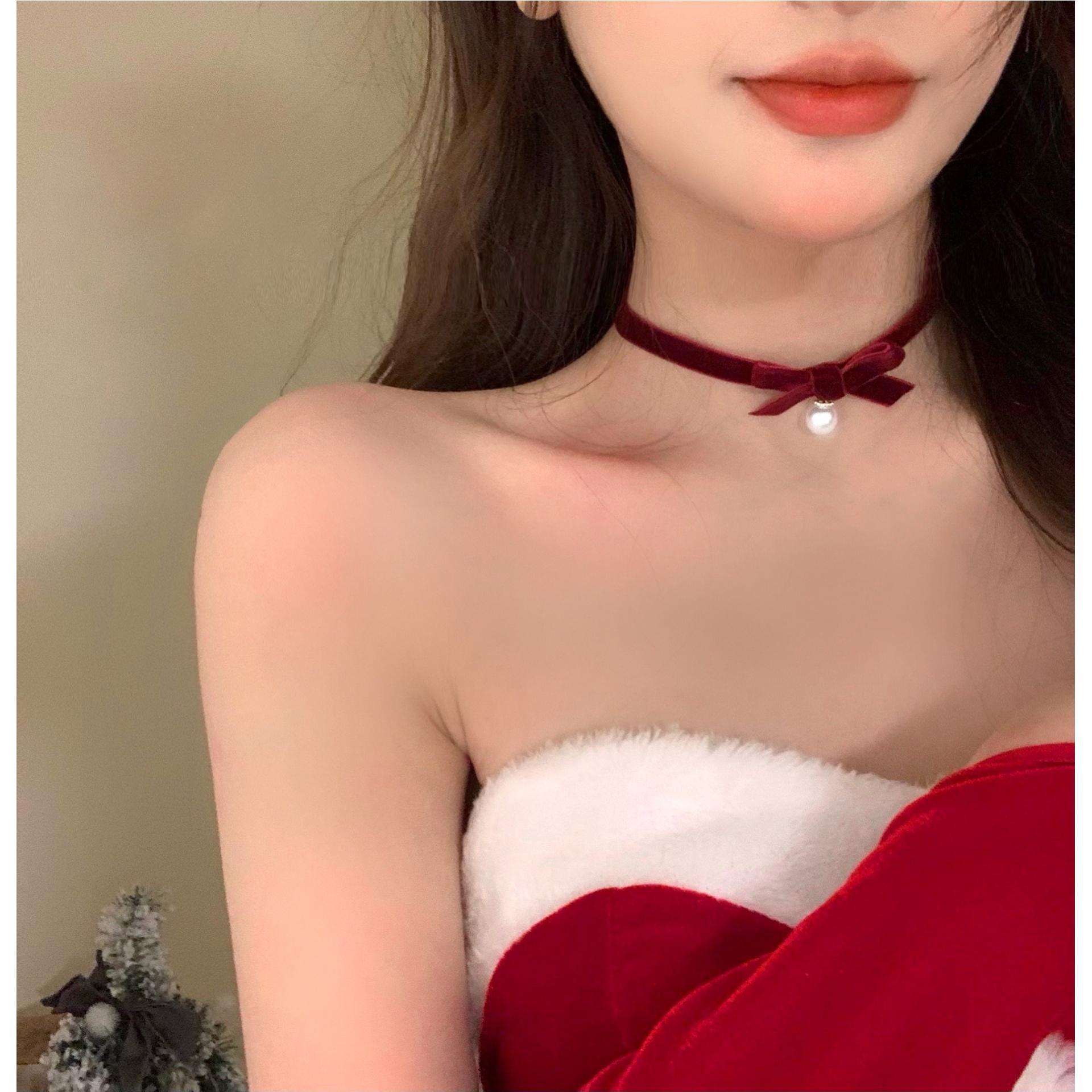 Ожерелье с кулоном-бантом и жемчугом: Ретро, Универсальный и Высококлассный Дизайн