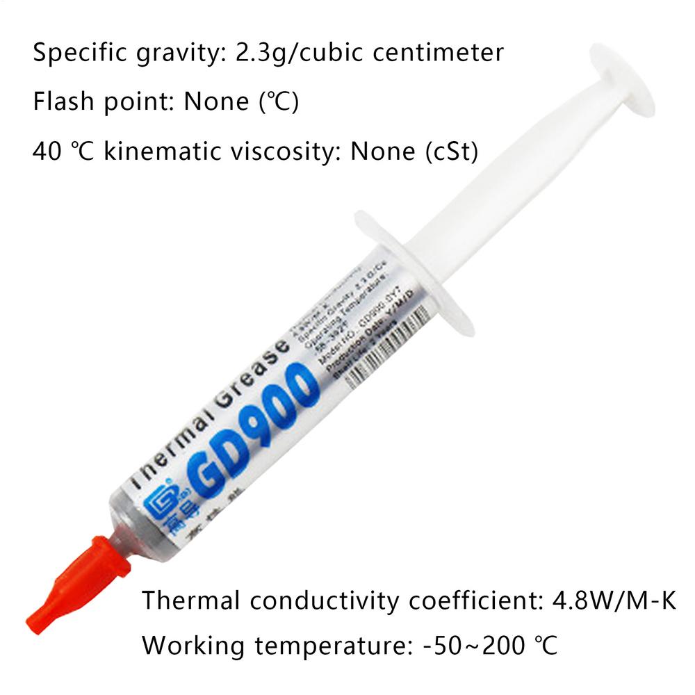 GD900 Thermal Grease Paste Conductive Silicone Plaster Heat Sink Compound High Performance Cooler for CPU GPU