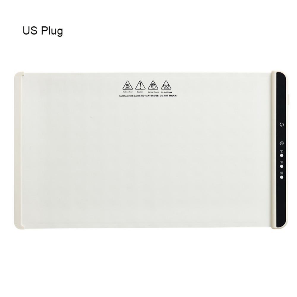 Non Slip Food Warming Mat Adjustable Temperature Electric Heating Tray Household Dining