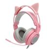 Somic Headset Mikrofon Kopfbügel 7.1-Kanal Haupt-USB Broadcast Rosa Licht für E-Sport