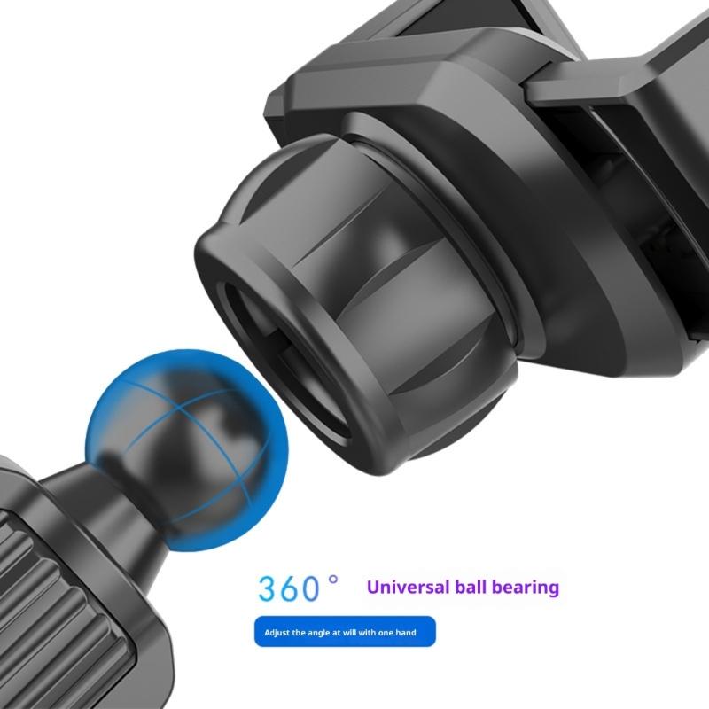 360 Degree Rotating Car Air Vent Mount Base With 13mm/15mm Ball Joint Phone Tablet Magnetic Holder Base Clip Design