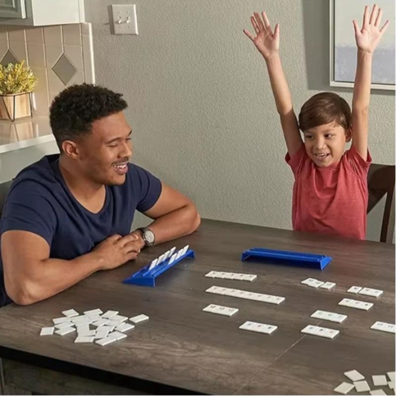 1 Set Fast Moving Tile Classic Board Game Israel Mahjong Rummy Digital Games 2-4 Players Family Party Travel Edition