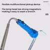 COB Flashlight with Telescoping Magnetic Pickup Tool Outdoor Camping Hiking Car