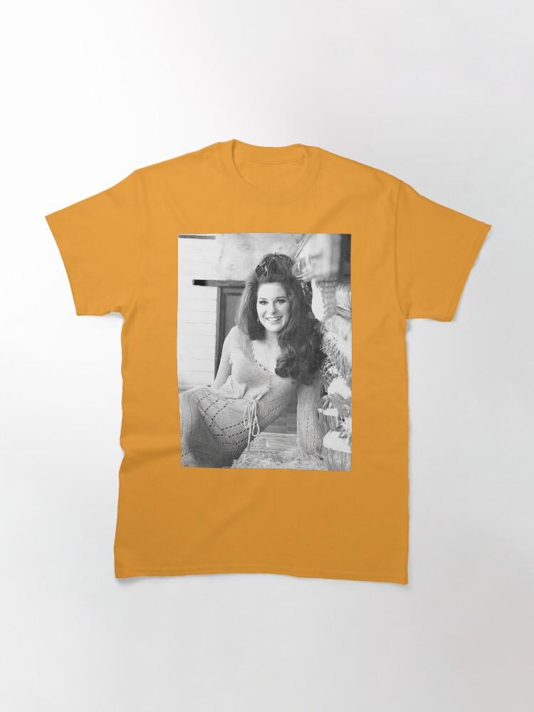 June Carter Cash Bobbie Gentry Černobílé Klasické Tričko