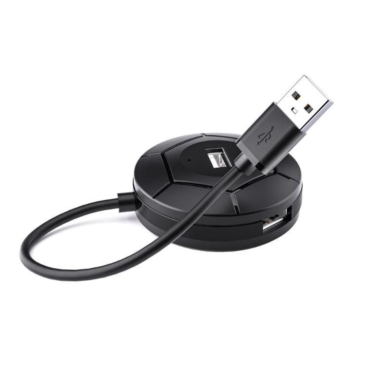 

4Port USB Expansion Dock Highly speed Transmission USB2.0 Hub Extender For Stable Device Connectivity Transmission чорний