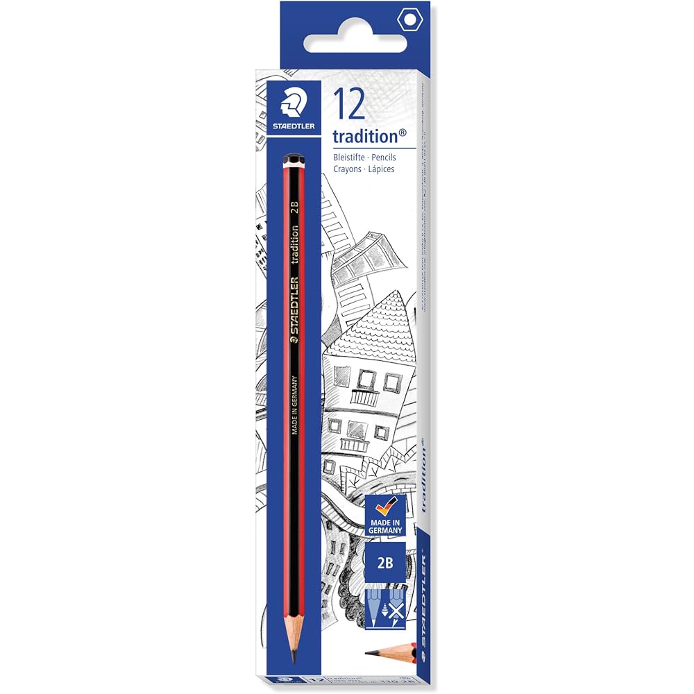STAEDTLER (STAEDTLER) 2B Tradition Writing Drawing 12 Pencils 110-2B*12