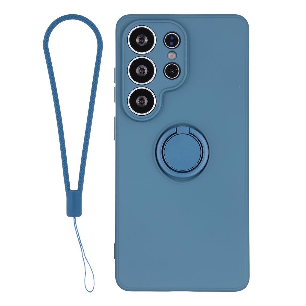 Für Samsung Galaxy S26 Ultra Silikonhülle mit Riemenring Ständer Handyhülle