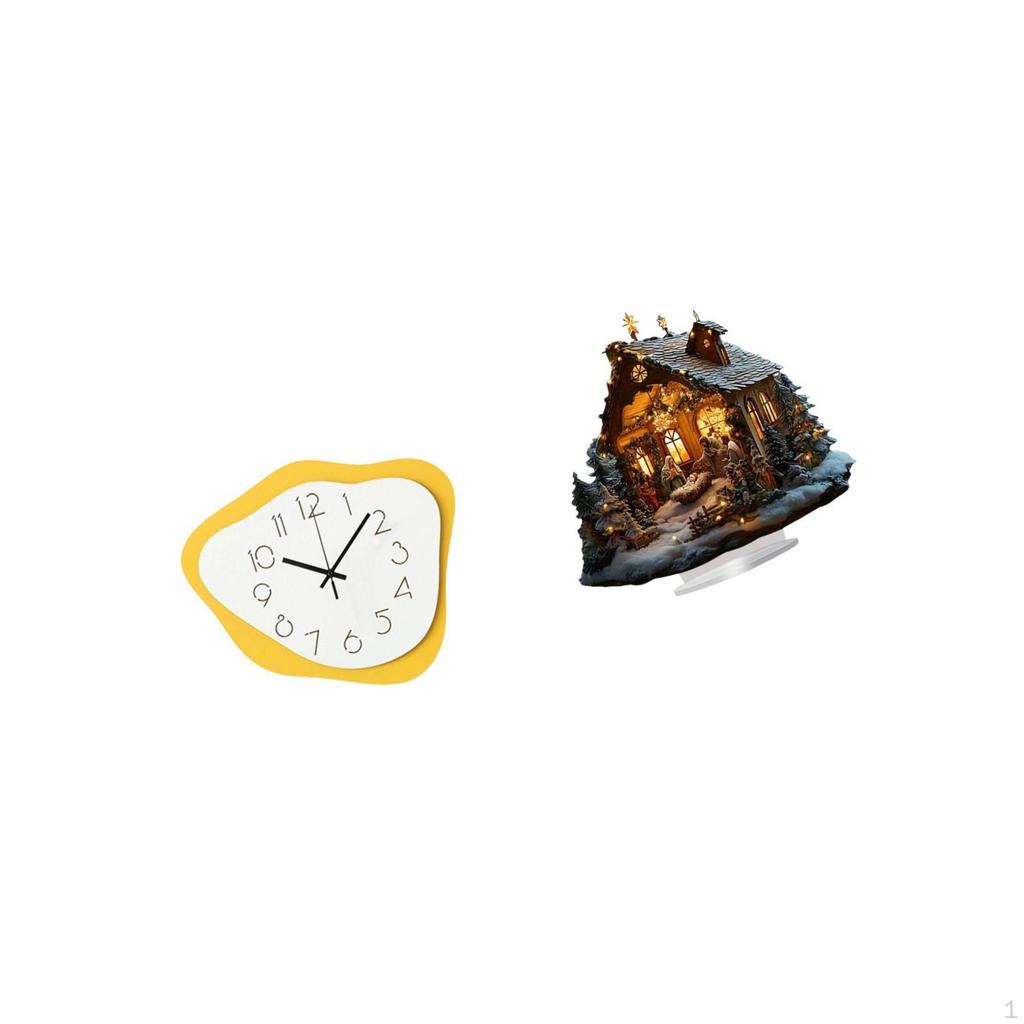 Modern Acrylic Wall Clock And Freestanding Decorative Table Ornament for Office Home Festival