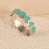 New European and American color dripping oil love arrangement opening design rules show ring