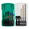 10Pcs/Set Hex Shank Sleeve Wrench Adapter Magnetic Screwdriver Bits Set  Ceramic Drill