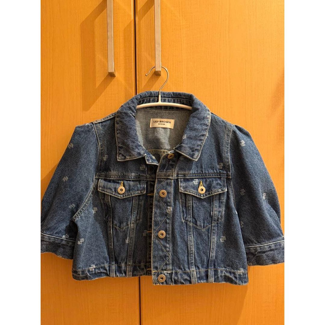 (Worn once only) Lily Brown half sleeve denim jacket