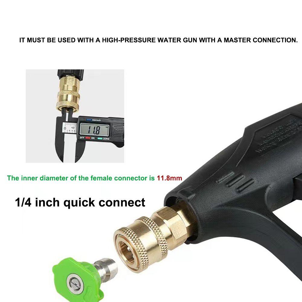 1/4 Inch Quick Connect Pressure Washer Spray Nozzles 0°, 15°, 25°, 40°, and 65° Small Size Spray Nozzle Tips Set Universal