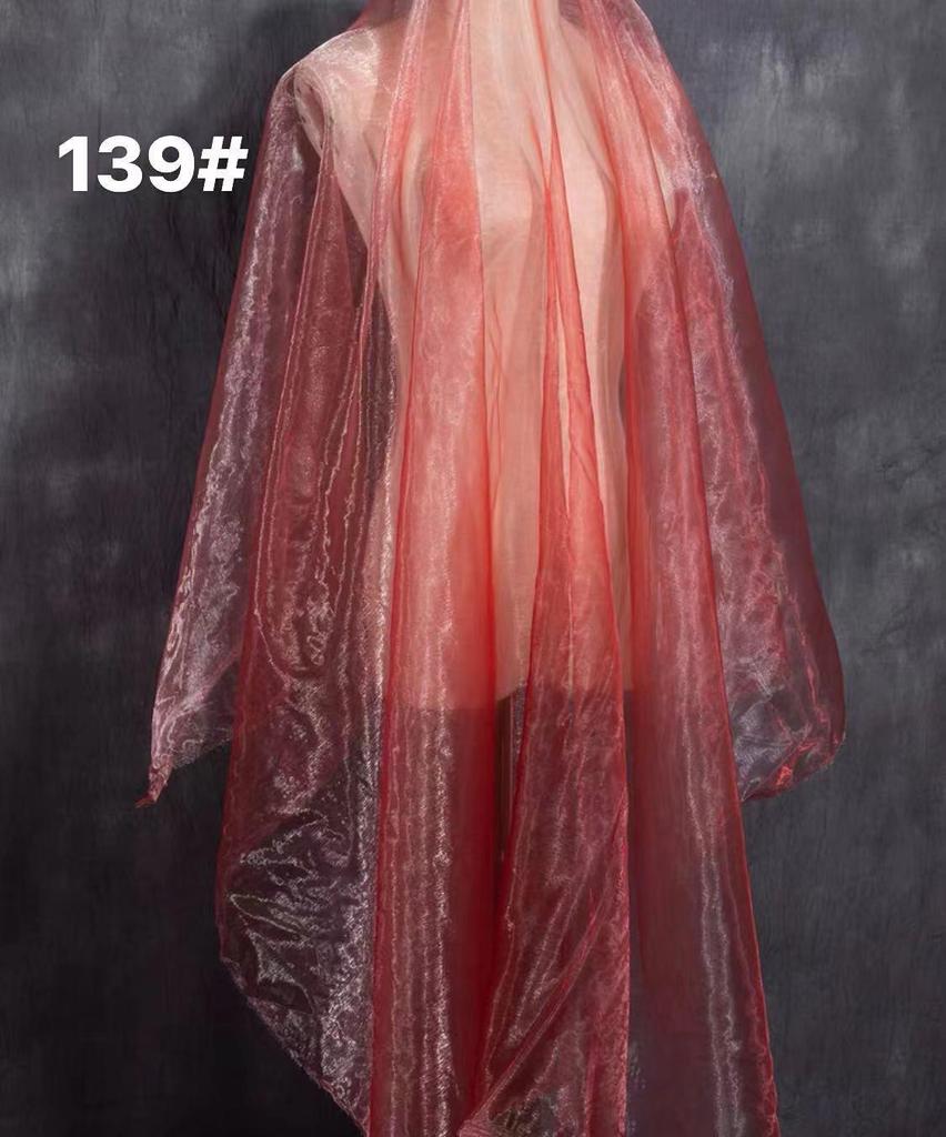 Dreamy Soft Organza Skirt Fabric: Flowing Light Gauze & Bright Silk