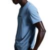 On Run Rundhals Bequemes Lässiges Kurzarm-T-Shirt Herren Tops Hellgrau Blau 1ME30370732