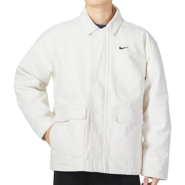 Nike Jackets Men's White Lapel Moderate Workwear DQ4939-030