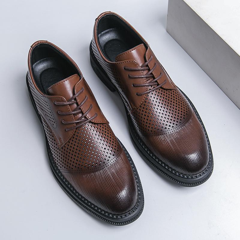 Brock Inland Groom Wedding Business Dress Casual Leather Shoes Summer