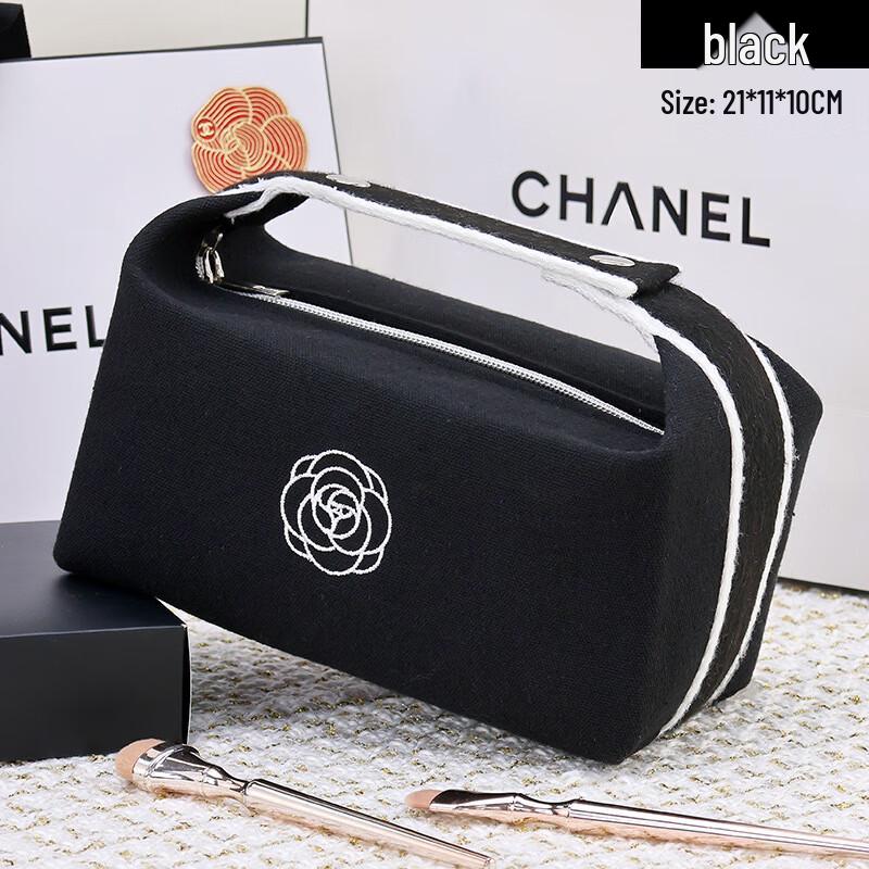 

Aiyijiu Camellia Portable Canvas Cosmetic Bag Portable