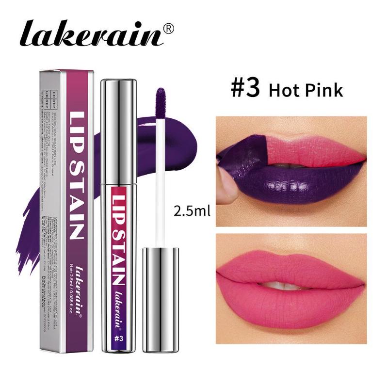 Lucidalabbra Tattoo Peel-Off Tubo Argento Impermeabile Liquido Opaco Tinta Labbra RosaRosato Strappabile Macchia Labbra Non Appiccicoso Asciugatura Rapida Trucco