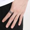 Kalen Braided Stainless Steel Men's Ring Punk Chunky Accessories Gold Color Finger Ring Trendy Jewelry Gift Thick Anillos