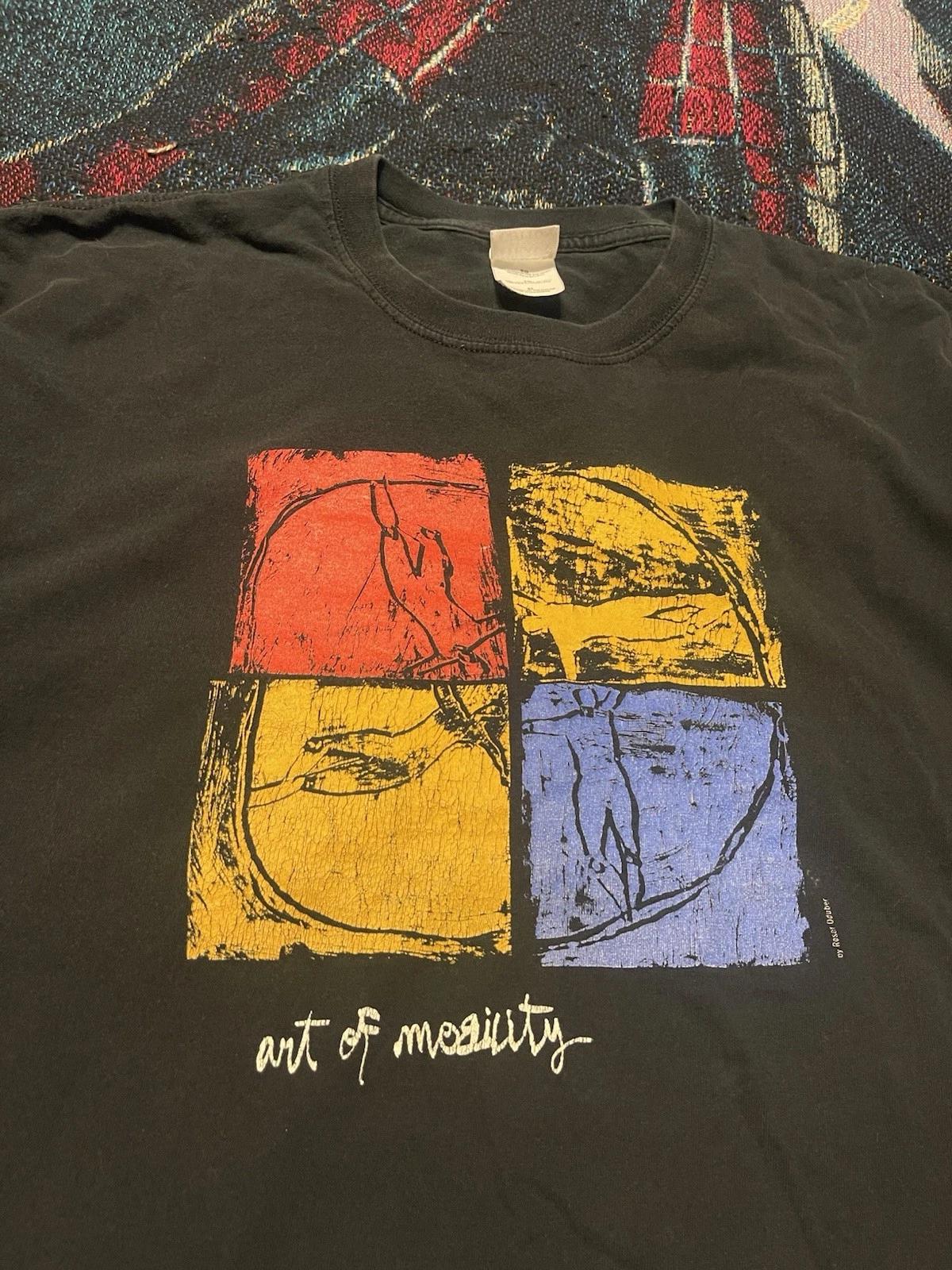 Vintage Y2K The Art of Mobility Shirt Men s XL Roser Oduber Black Double Sided L