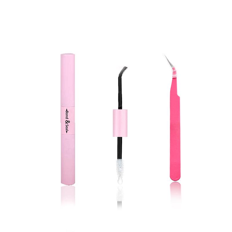 

Пучки накладных ресниц с клеем и пинцетом - Идеально для европейского и американского макияжа