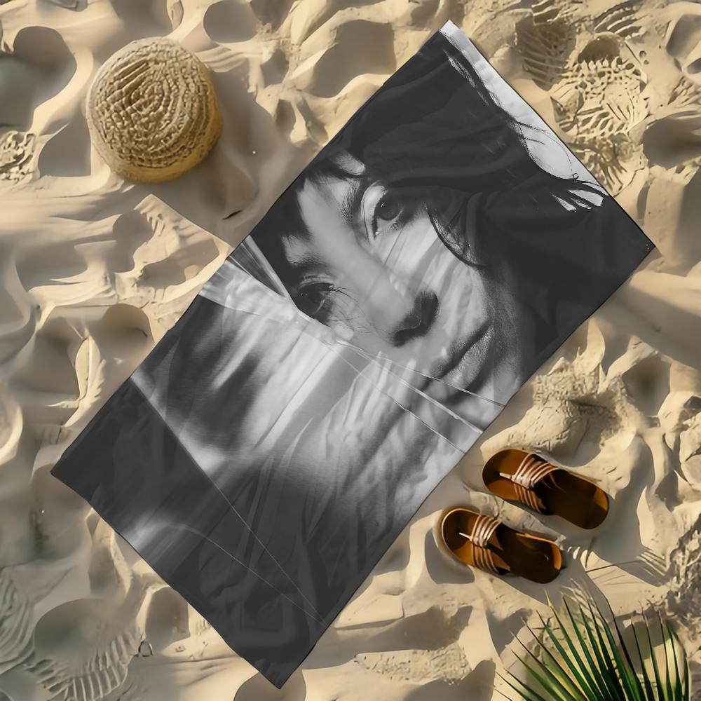 Singer Lady Gaga Towel Beach Towels Yoga Gym Lightweight Portable For Swimming Shower Travel Sports Accessories Sandproof