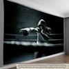 Plan 2D 1 bucată de tapiserie sală de box potrivită pentru decorarea sălilor de sport de acasă și pentru scopuri de box.