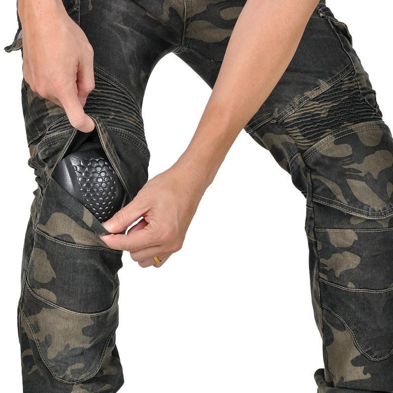 Vīriešu Motocikla Braukšanas Bikses Camo Kravas