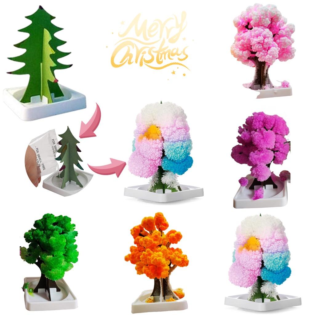 Paper Tree Magic Tree Amazing Flowering And Crystal Growing Toy For Kids