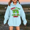 Children's Fashionable Casual Long-sleeved Loose Christmas Print Pullover Hooded Sweatshirt