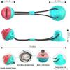 Pet Dog Molar Rope Ball Chew Toy Suction Cup Tug Toy Tooth Cleaning Bite Resistant Puppy Teething Toy