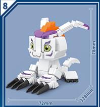 Digitales Monster Modell Bausteine Ziegelstein-Set Digimon Adventure Agumon Garudamon Metal Greymon Figuren-Set Animations-Spielzeug Kindergeschenk