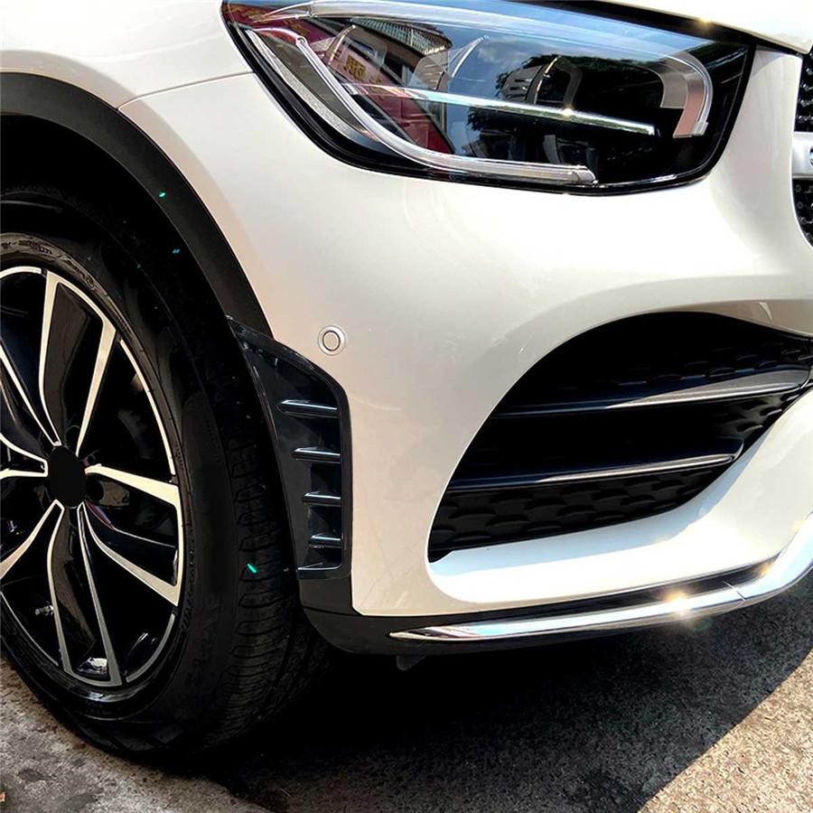 2x Front Bumper Side Air Vent Splitter Spoiler Trim For Mercedes X253 GLC 2020+