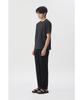 Brenwood [Very Comfortable] Seersack Round Neck T-Shirt Brtam26951Gyx