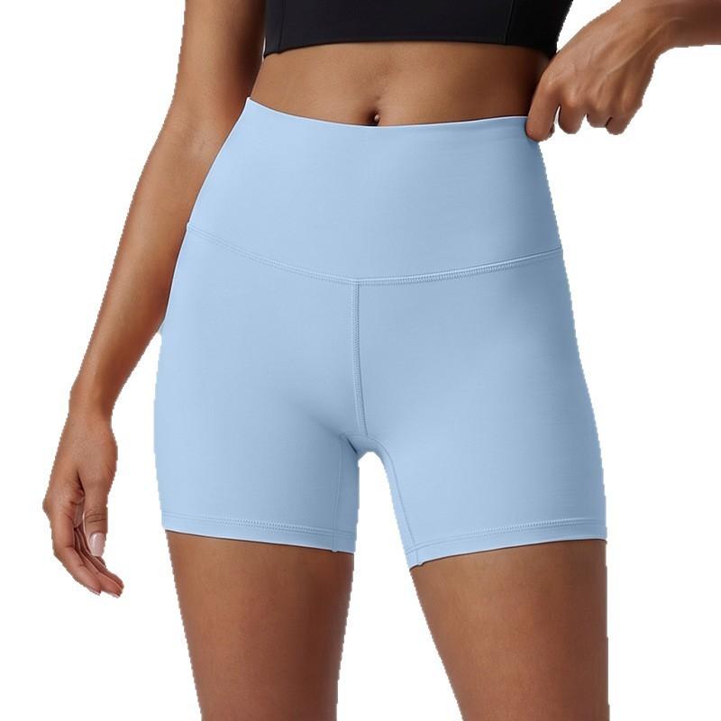 Yoga Shorts For Women High Waist Absorbing Nylon Spandex With Moisture Wicking For Fitness And Running