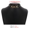 Women European Trend Choker Exaggerated Leather Chain Splice Necklace Harajuku Punk Bracelet For Women