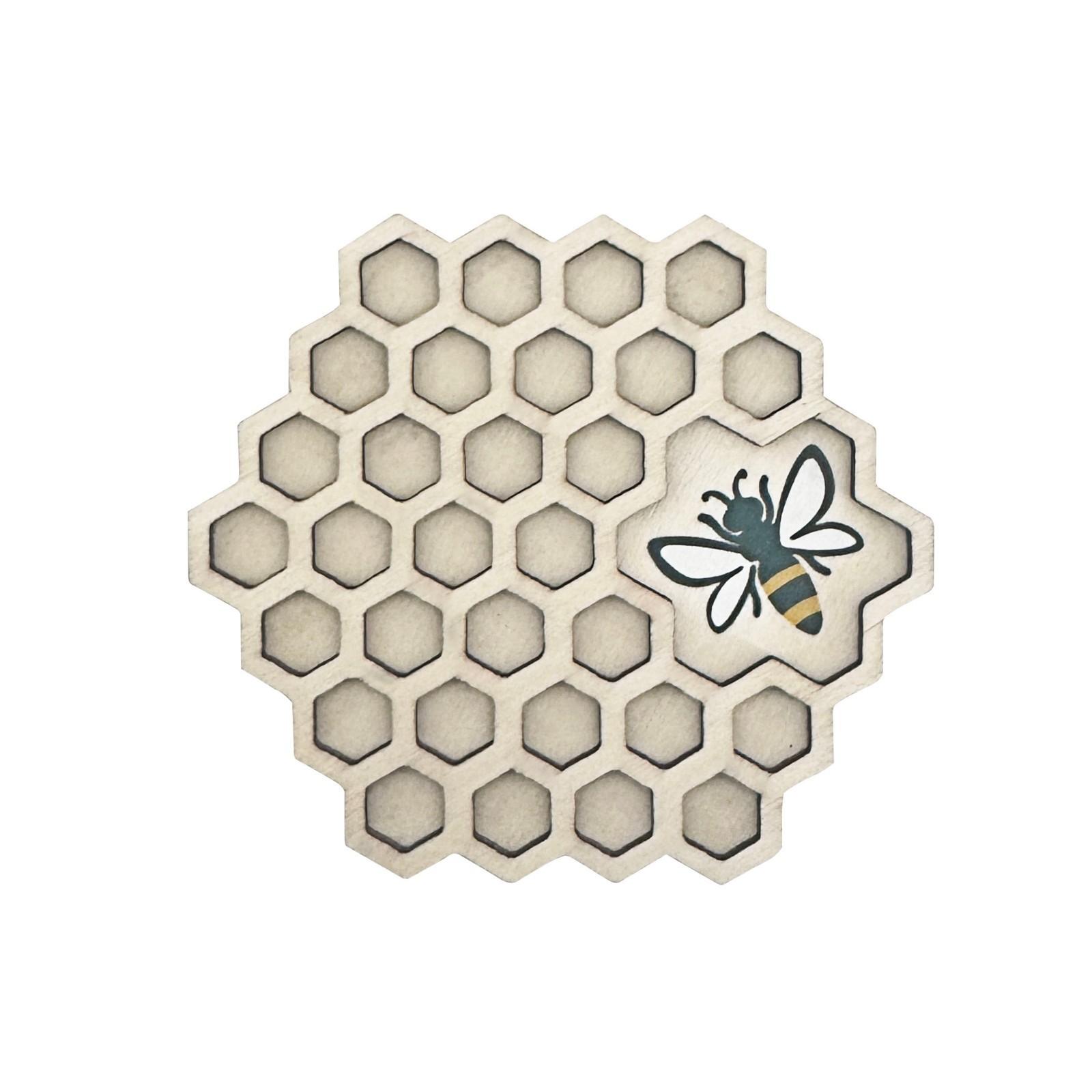 

Деревенский Пчела и Соты Деревянный Бар И Стол Грелка Украшения One Size