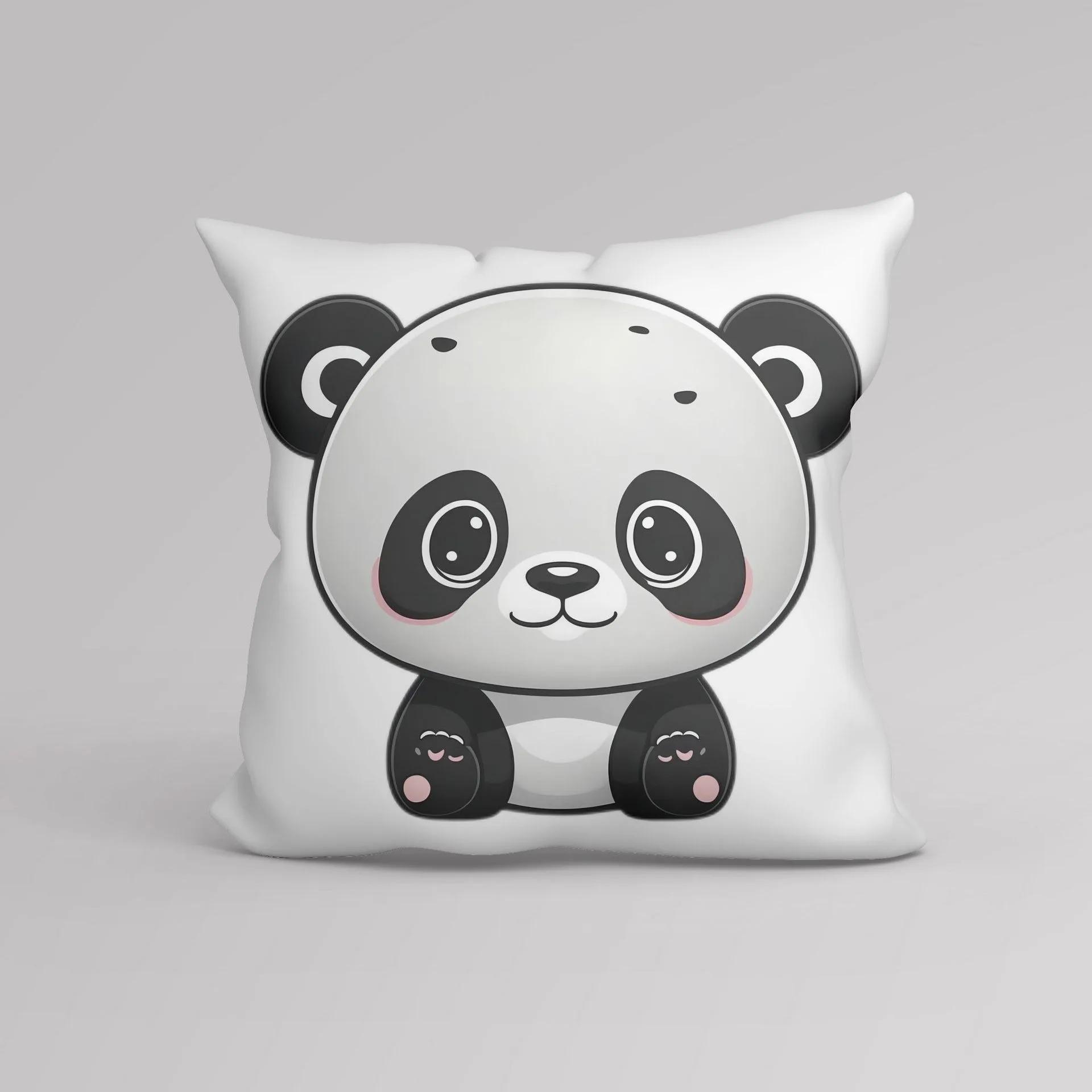 

Декоративная наволочка с принтом панды для гостиной, офиса, дома, наволочка для автомобиля 40x40cm