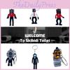 Soft Rubber Keychain Red Sound Man 1 White Sound Man Surveillance Man Toilet Man Tv Man Red Sound Man 2