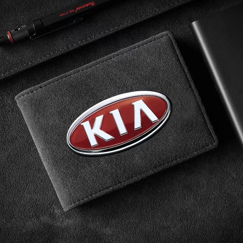 Leather Credit Card Case Car Driving Documents Protective Case For Kia Rio Ceed Sportage Cerato Soul Sorento K2 K5 K6 K7 K8 Flip