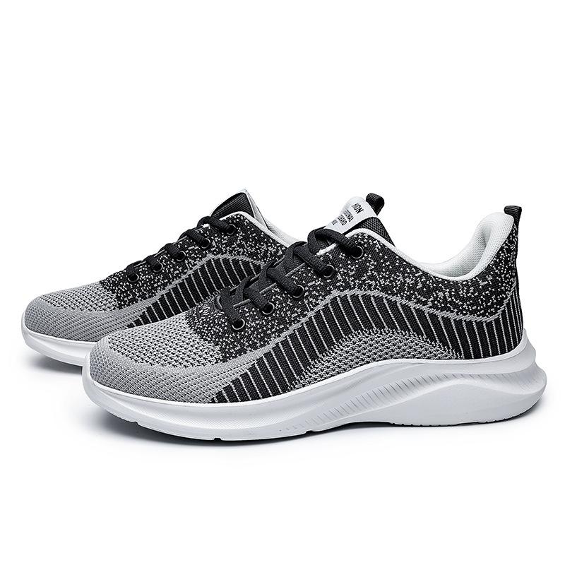 New casual running coconut shoes casual sports men's shoes fly-woven mesh breathable running shoes