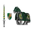 Medieval Castle Soldier Military Accessory Building Blocks Dragon Black Eagle Knight Figures Shield Spear Armor Army Bricks Toy