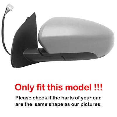 Pro Nissan Qashqai 2007-2013 Samolepka na auto Kryt bočního zpětného zrcátka Kryt křídla Vnější dveře Kryt zpětného zrcátka Lišta Pouzdro Skořepina
