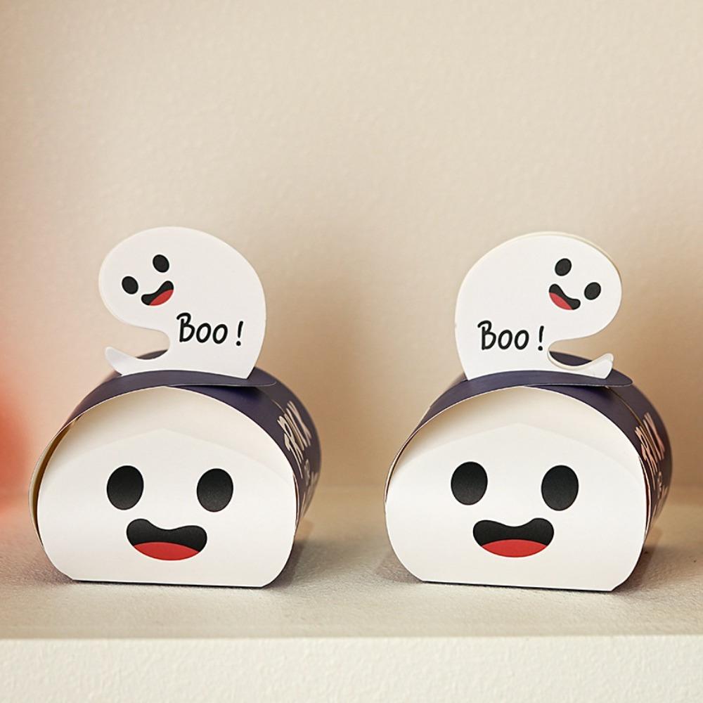 20pcs Halloween Party Favor Boxes, Paper Gift Boxes Folden Gift Wrapping Box Storage Box Display Box for Trick or Treat Goodie Bags Halloween Party