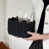 Cotton Rope Storage Basket Handmade Minimalist Organizer Desk Cosmetics Remotes Stationery Small Items