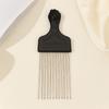Black Steel Needle Styling Comb
