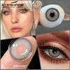 Eyeshare Colored Contact Lenses Blue Eye Makeup Contact Lenses Annual Comfort Green Colored Contact Lenses Gray Natural Colored Soft Lenses 1 Pair