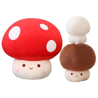 1pc 23CM Kawaii Red Mushroom Babi Plush Doll Cute Soft Stuffed Plushie Toy Decor Pillow Anime Peluche for Kid Birthday Gift