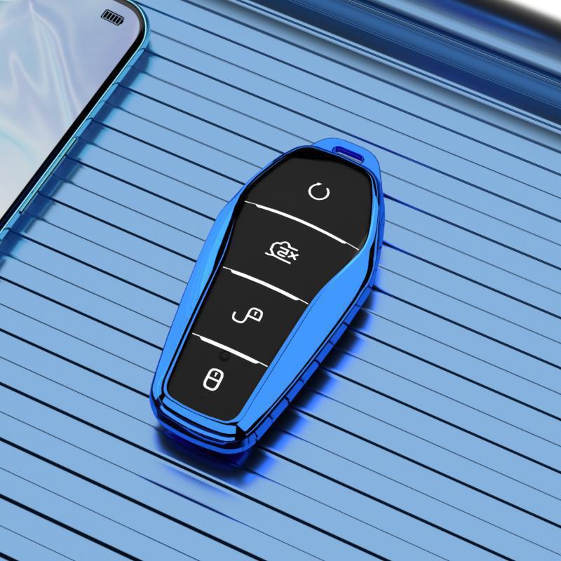 BYD Qin EV Key Cover: Full-Coverage Shell with Buckle Chain for 450 Version, New Energy Vehicles, Unisex.